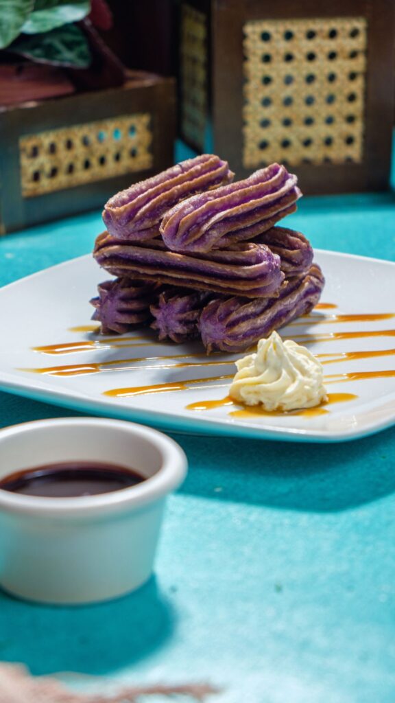 Tittos Latin BBQ and Brew Desserts - Ube Churros