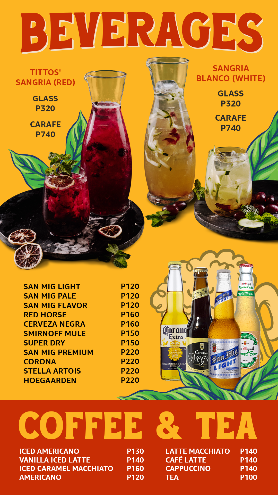Tittos Menu